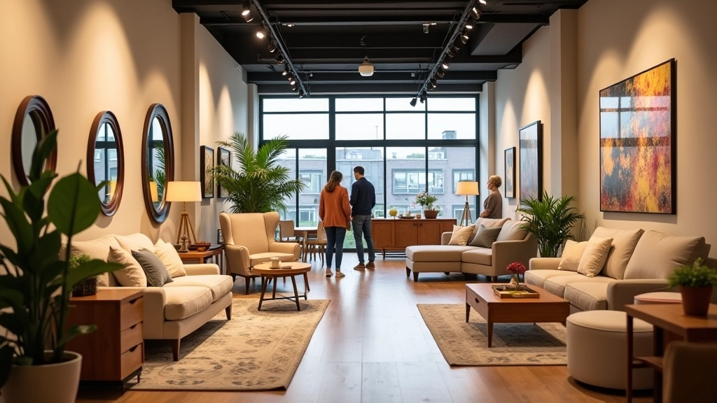 healohealth s.r.o. showroom displaying curated furniture collection