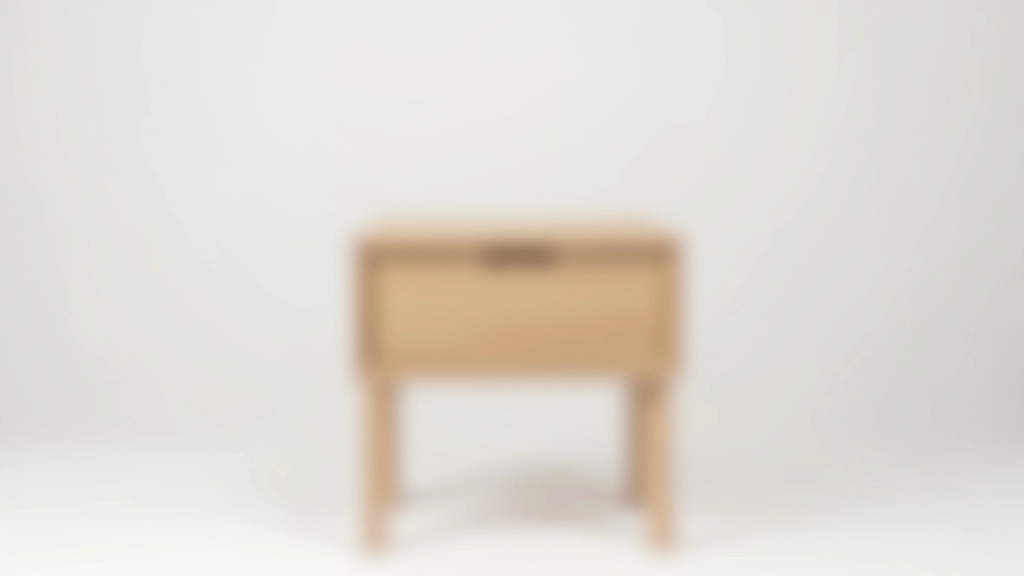 Nordic oak side table with natural finish, minimalist design suitable for Liberec apartments